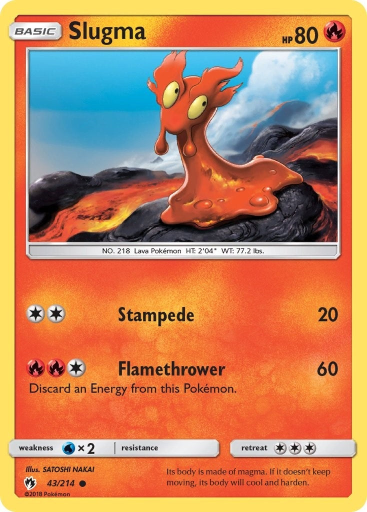 Image for Slugma (SM - Lost Thunder) (43/214) - Pokemon