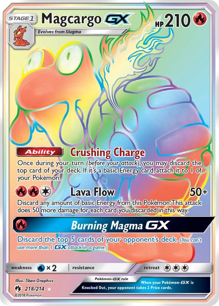 Image for Magcargo GX (Secret) (SM - Lost Thunder) (218/214) - Pokemon