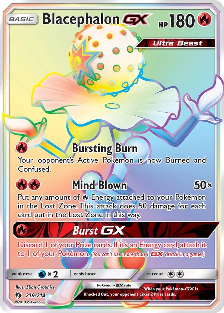 Image for Blacephalon GX (Secret) (SM - Lost Thunder) (219/214) - Pokemon