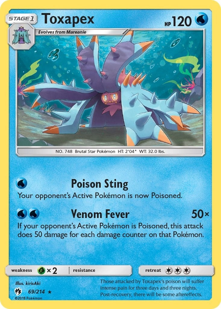 Image for Toxapex (SM - Lost Thunder) (69/214) - Pokemon