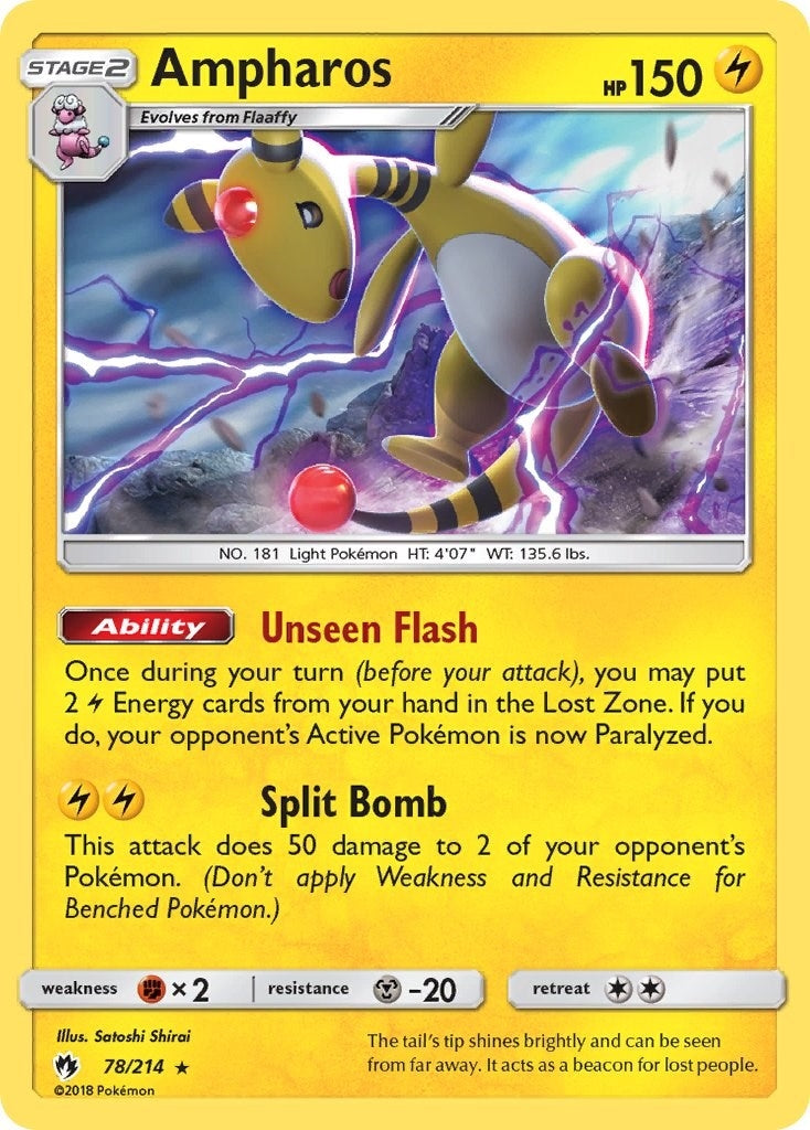 Image for Ampharos (SM - Lost Thunder) (78/214) - Pokemon