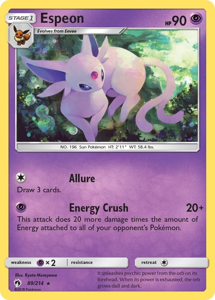 Image for Espeon (SM - Lost Thunder) (89/214) - Pokemon