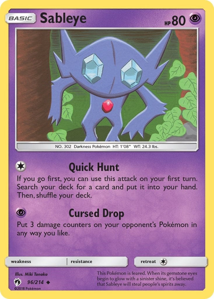 Image for Sableye (SM - Lost Thunder) (96/214) - Pokemon