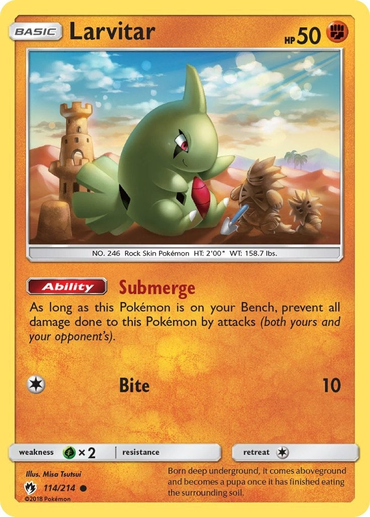 Image for Larvitar (114) (SM - Lost Thunder) (114/214) - Pokemon