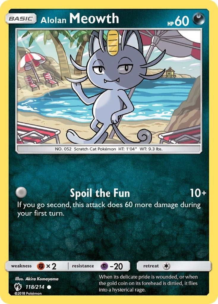 Image for Alolan Meowth (SM - Lost Thunder) (118/214) - Pokemon