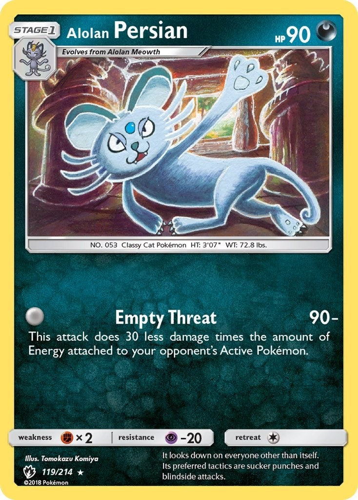 Image for Alolan Persian (SM - Lost Thunder) (119/214) - Pokemon