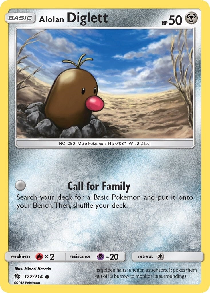 Image for Alolan Diglett (SM - Lost Thunder) (122/214) - Pokemon