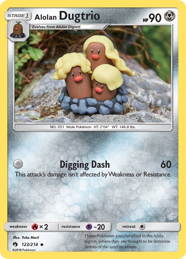 Image for Alolan Dugtrio (SM - Lost Thunder) (123/214) - Pokemon