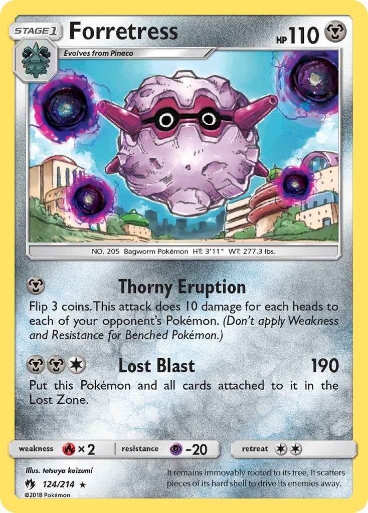 Image for Forretress (SM - Lost Thunder) (124/214) - Pokemon