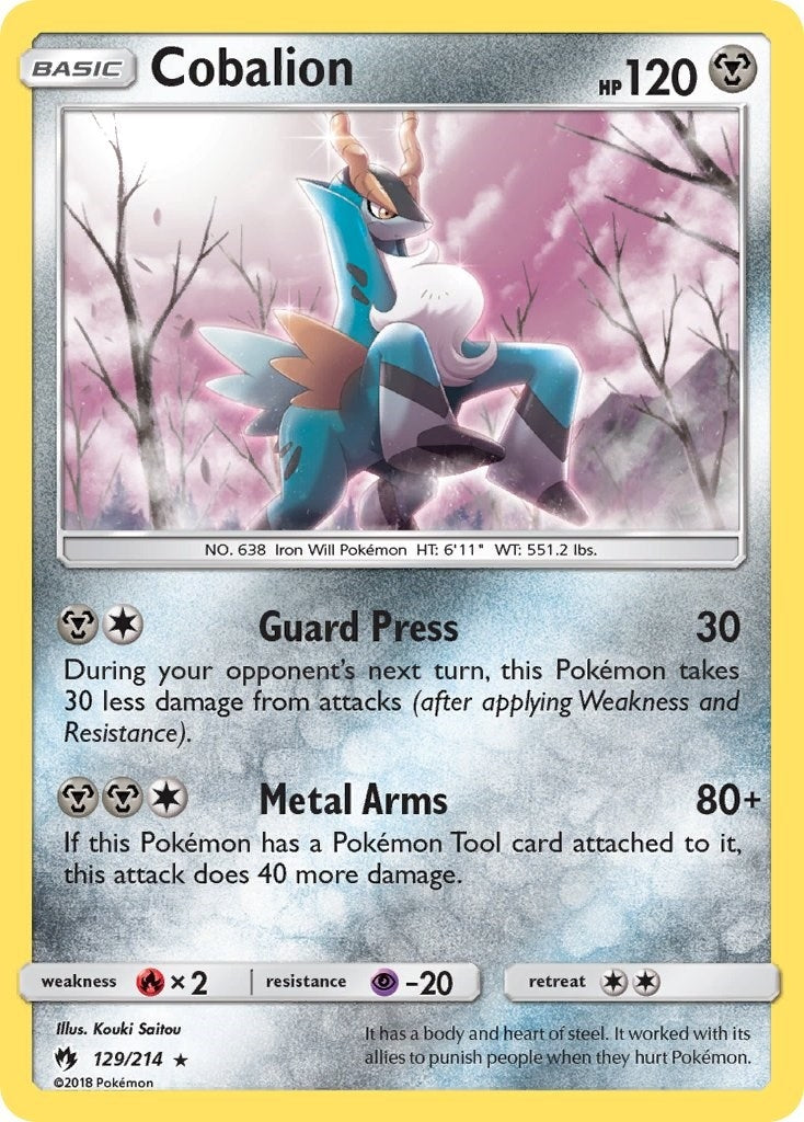 Image for Cobalion (SM - Lost Thunder) (129/214) - Pokemon
