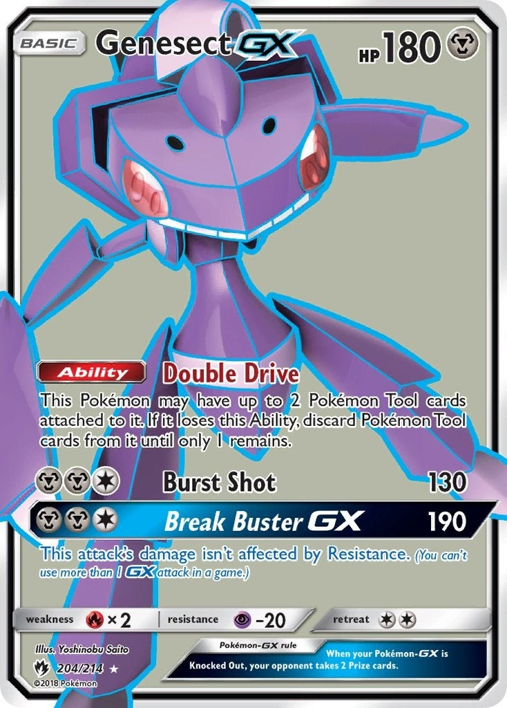 Image for Genesect GX (Full Art) (SM - Lost Thunder) (204/214) - Pokemon