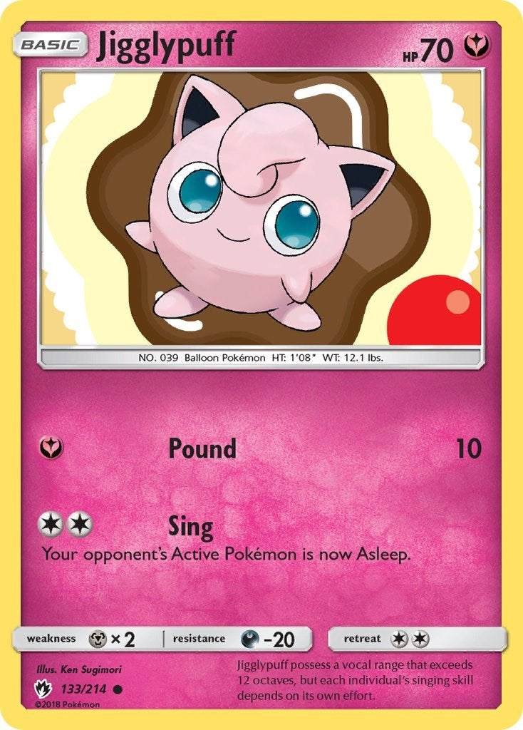 Image for Jigglypuff (SM - Lost Thunder) (133/214) - Pokemon