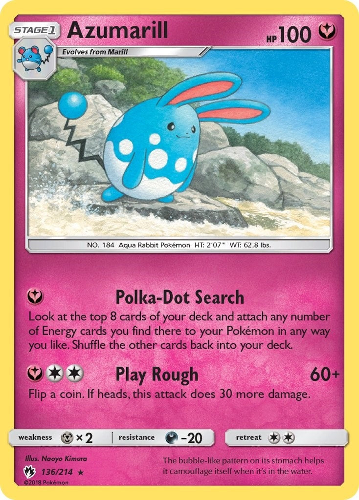 Image for Azumarill (SM - Lost Thunder) (136/214) - Pokemon