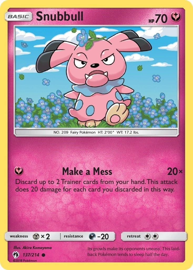Image for Snubbull (SM - Lost Thunder) (137/214) - Pokemon