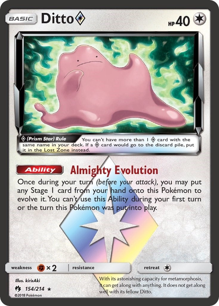 Image for Ditto Prism Star (SM - Lost Thunder) (154/214) - Pokemon