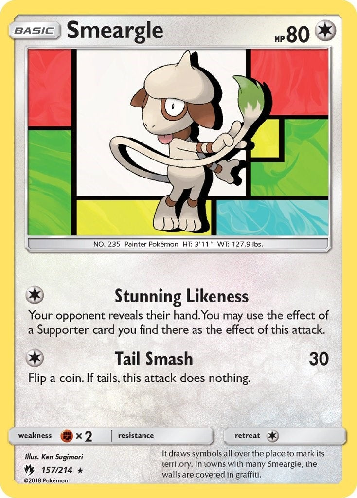 Image for Smeargle (SM - Lost Thunder) (157/214) - Pokemon