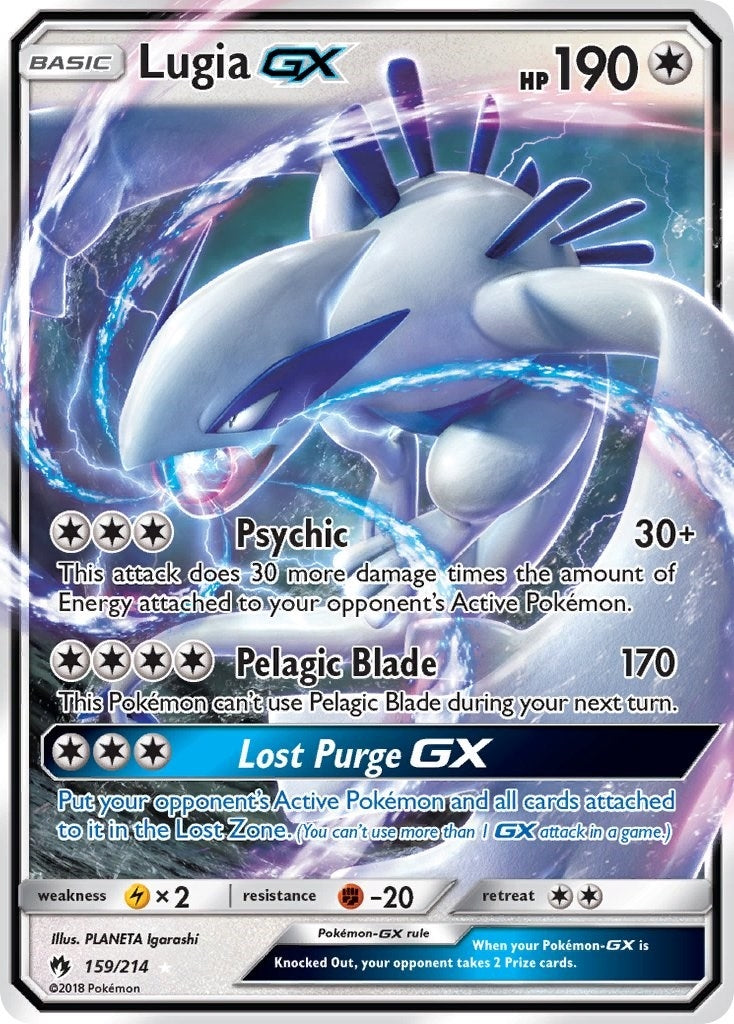 Image for Lugia GX (SM - Lost Thunder) (159/214) - Pokemon