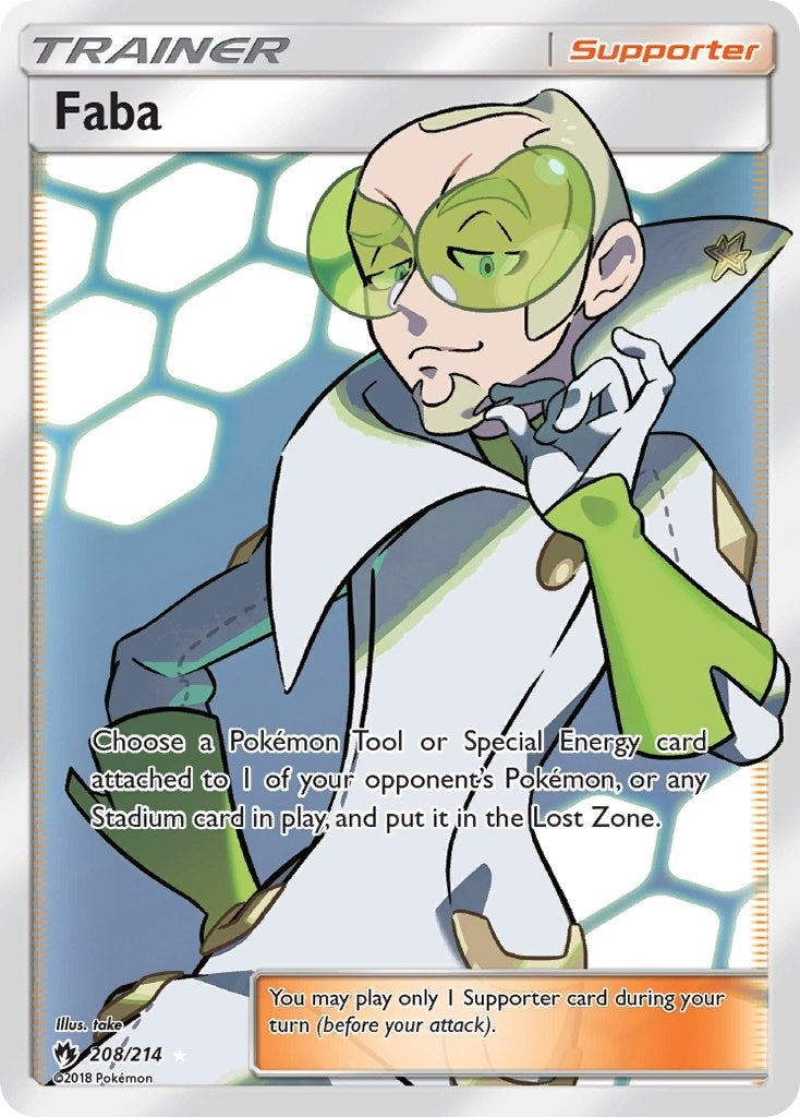 Image for Faba (Full Art) (SM - Lost Thunder) (208/214) - Pokemon