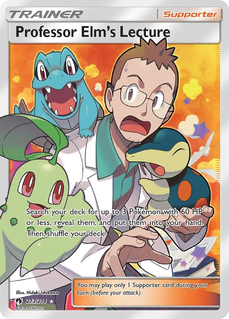 Image for Professor Elm's Lecture (Full Art) (SM - Lost Thunder) (213/214) - Pokemon