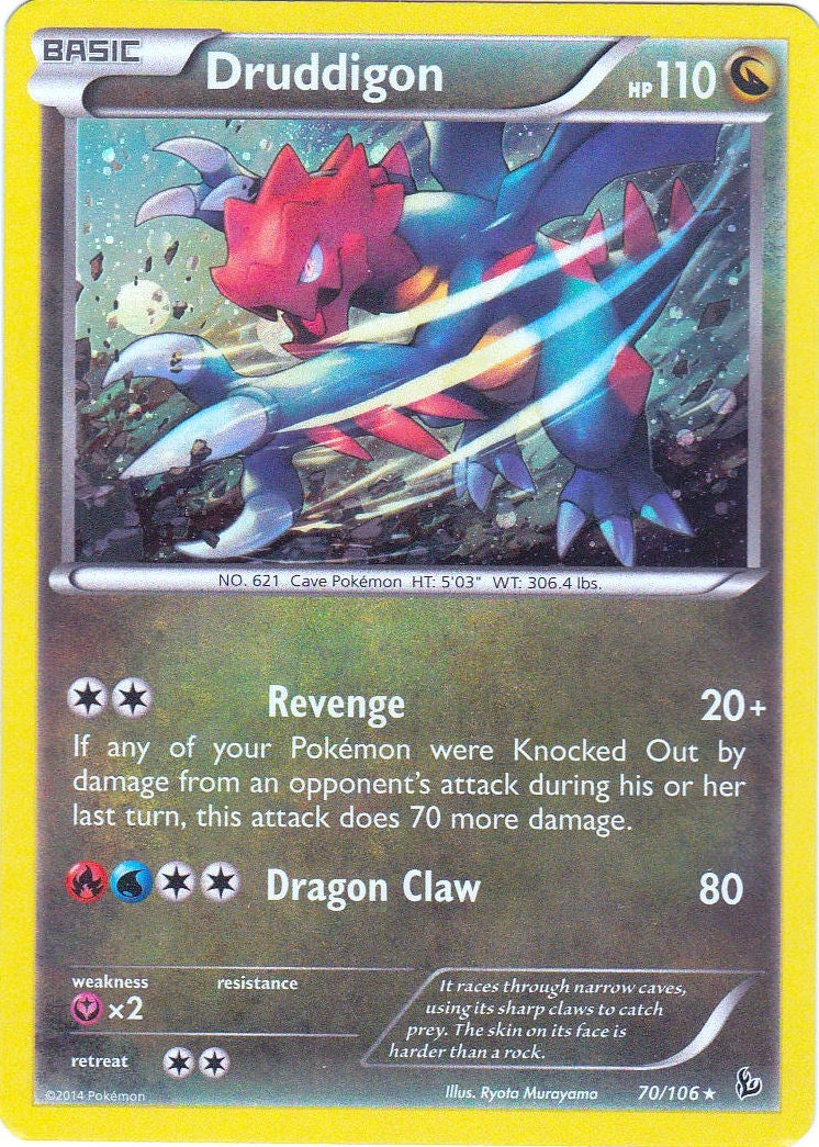 Image for Druddigon - 70/106(Cosmos Holo) (Blister Exclusives) (070/106) - Pokemon