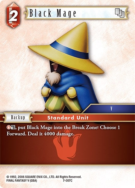 Image for Black Mage (7-007C) (Opus VII) (7-007C) - Final Fantasy TCG