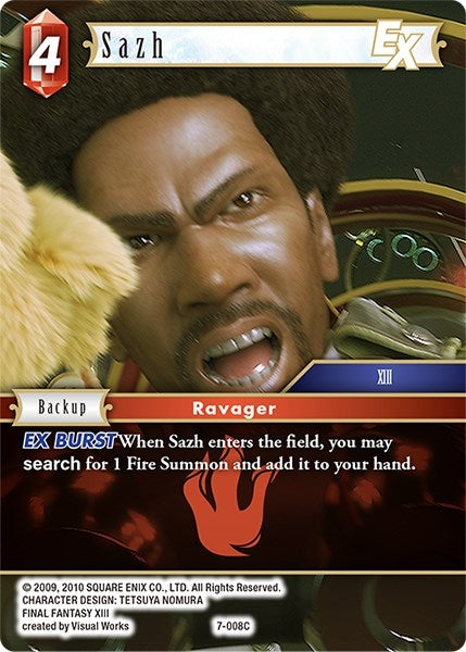 Image for Sazh EX (Opus VII) (7-008C) - Final Fantasy TCG