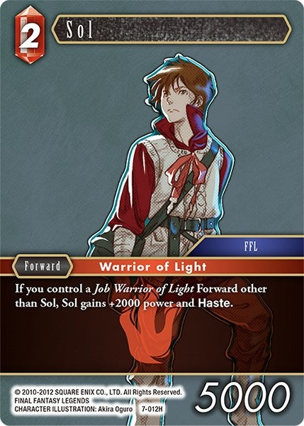 Image for Sol (Opus VII) (7-012H) - Final Fantasy TCG