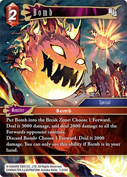 Image for Bomb (Opus VII) (7-016C) - Final Fantasy TCG