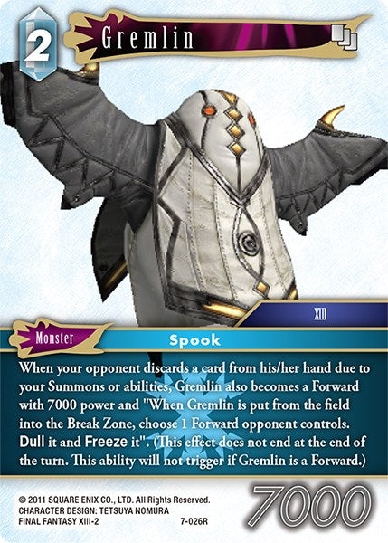 Image for Gremlin (Opus VII) (7-026R) - Final Fantasy TCG