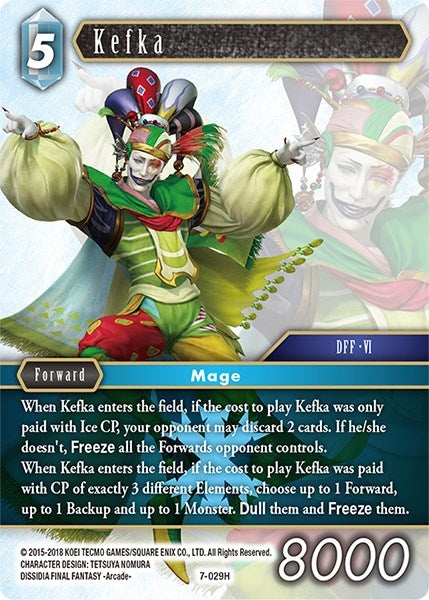 Image for Kefka (Opus VII) (7-029H) - Final Fantasy TCG