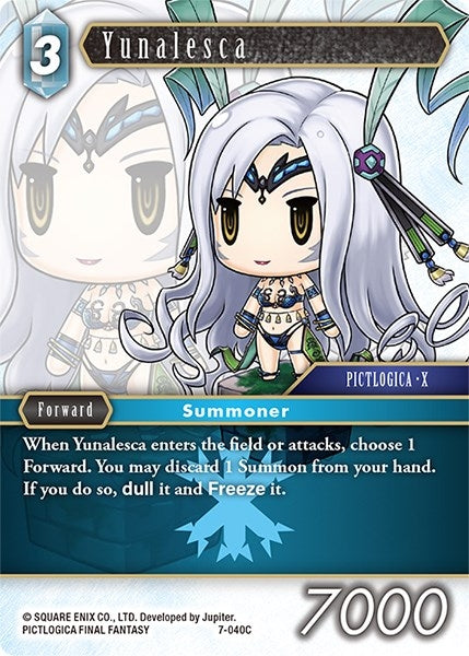 Image for Yunalesca (Opus VII) (7-040C) - Final Fantasy TCG