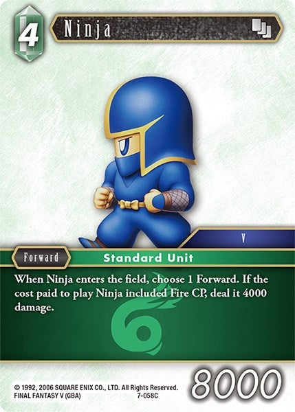 Image for Ninja (7-058C) (Opus VII) (7-058C) - Final Fantasy TCG