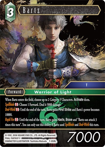 Image for Bartz (Opus VII) (7-059L) - Final Fantasy TCG