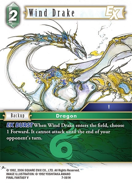 Image for Wind Drake EX (Opus VII) (7-061H) - Final Fantasy TCG