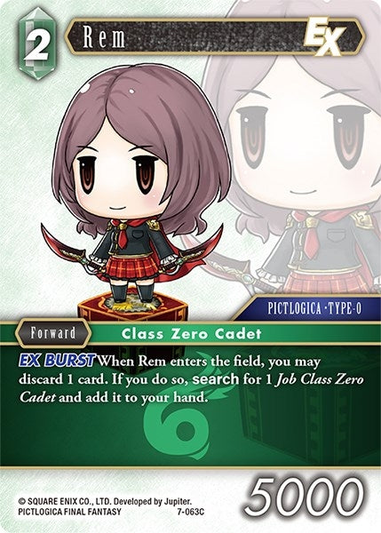 Image for Rem EX (Opus VII) (7-063C) - Final Fantasy TCG