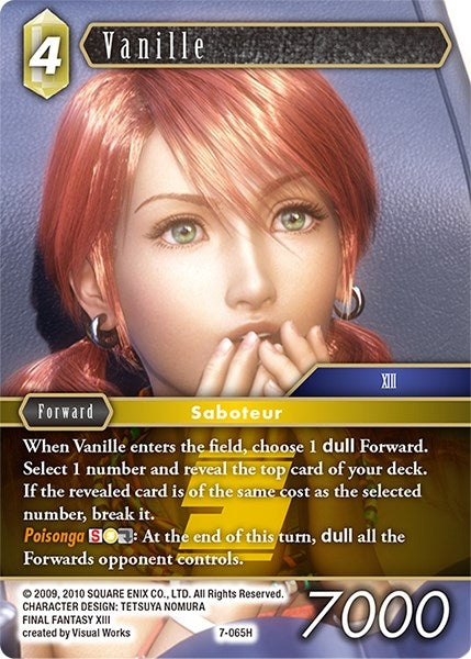 Image for Vanille (Opus VII) (7-065H) - Final Fantasy TCG
