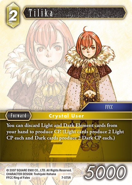 Image for Tilika (Opus VII) (7-075R) - Final Fantasy TCG