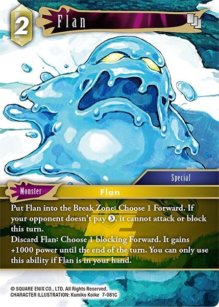 Image for Flan (Opus VII) (7-081C) - Final Fantasy TCG