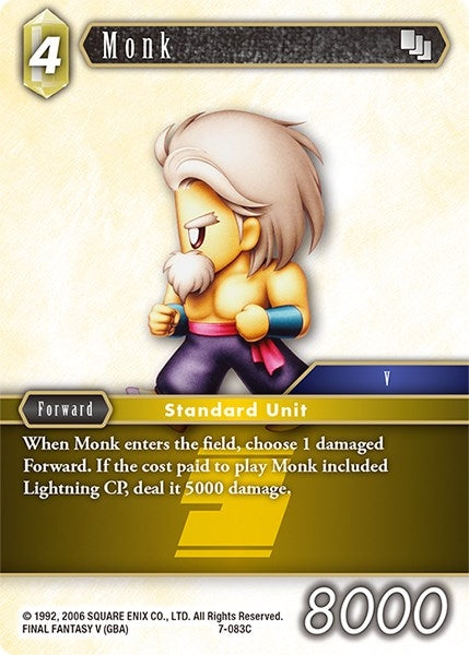 Image for Monk (Opus VII) (7-083C) - Final Fantasy TCG
