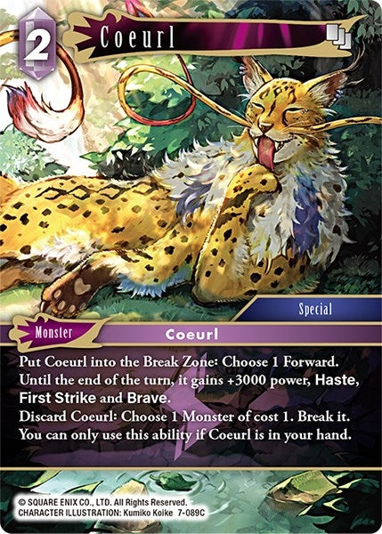 Image for Coeurl (Opus VII) (7-089C) - Final Fantasy TCG