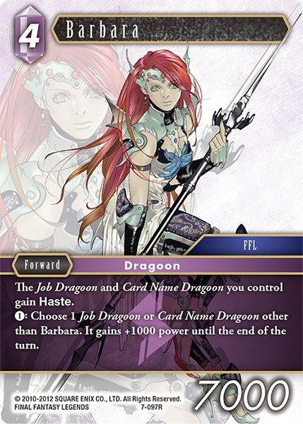 Image for Barbara (Opus VII) (7-097R) - Final Fantasy TCG