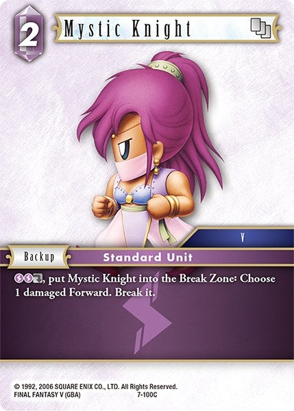 Image for Mystic Knight (7-100C) (Opus VII) (7-100C) - Final Fantasy TCG