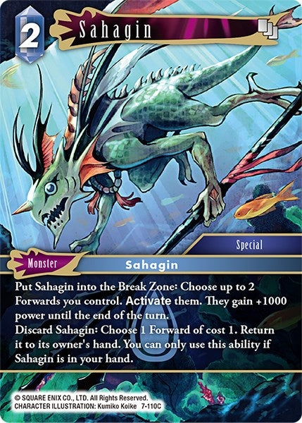 Image for Sahagin (Opus VII) (7-110C) - Final Fantasy TCG