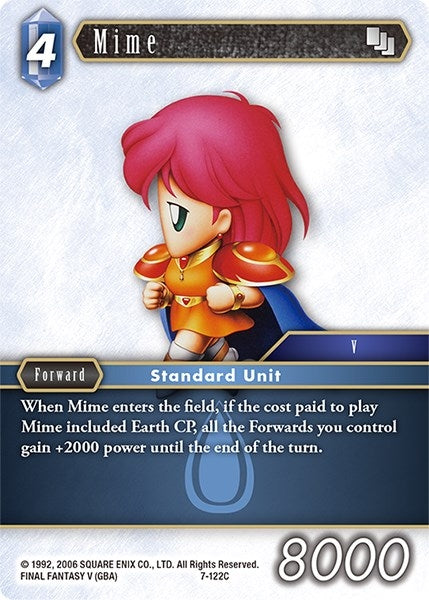 Image for Mime (Opus VII) (7-122C) - Final Fantasy TCG