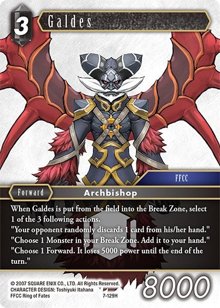 Image for Galdes (Opus VII) (7-129H) - Final Fantasy TCG