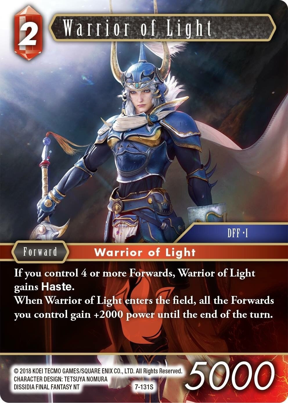 Image for Warrior of Light (Opus VII) (7-131S) - Final Fantasy TCG