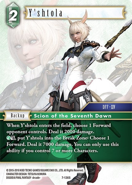 Image for Y'shtola (Opus VII) (7-136S) - Final Fantasy TCG