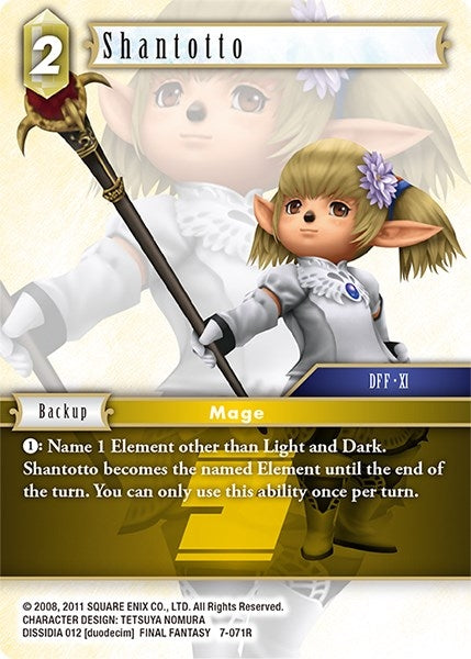 Image for Shantotto (Opus VII) (7-071R) - Final Fantasy TCG