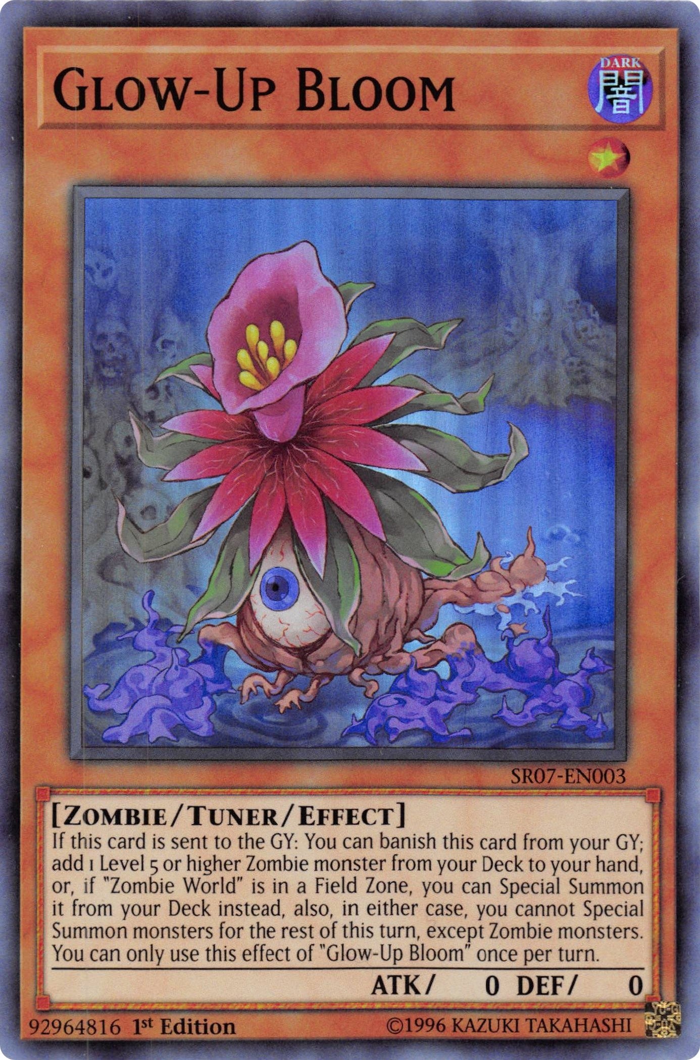 Image for Glow-Up Bloom (Structure Deck: Zombie Horde) (SR07-EN003) - YuGiOh