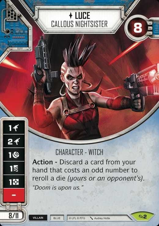 Image for Luce - Callous Nightsister (Across the Galaxy) (2) - Star Wars: Destiny